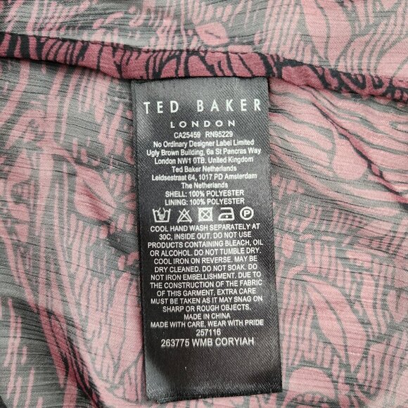 TED BAKER London Coryiah Print Ruffle Blouse - Picture 7 of 7